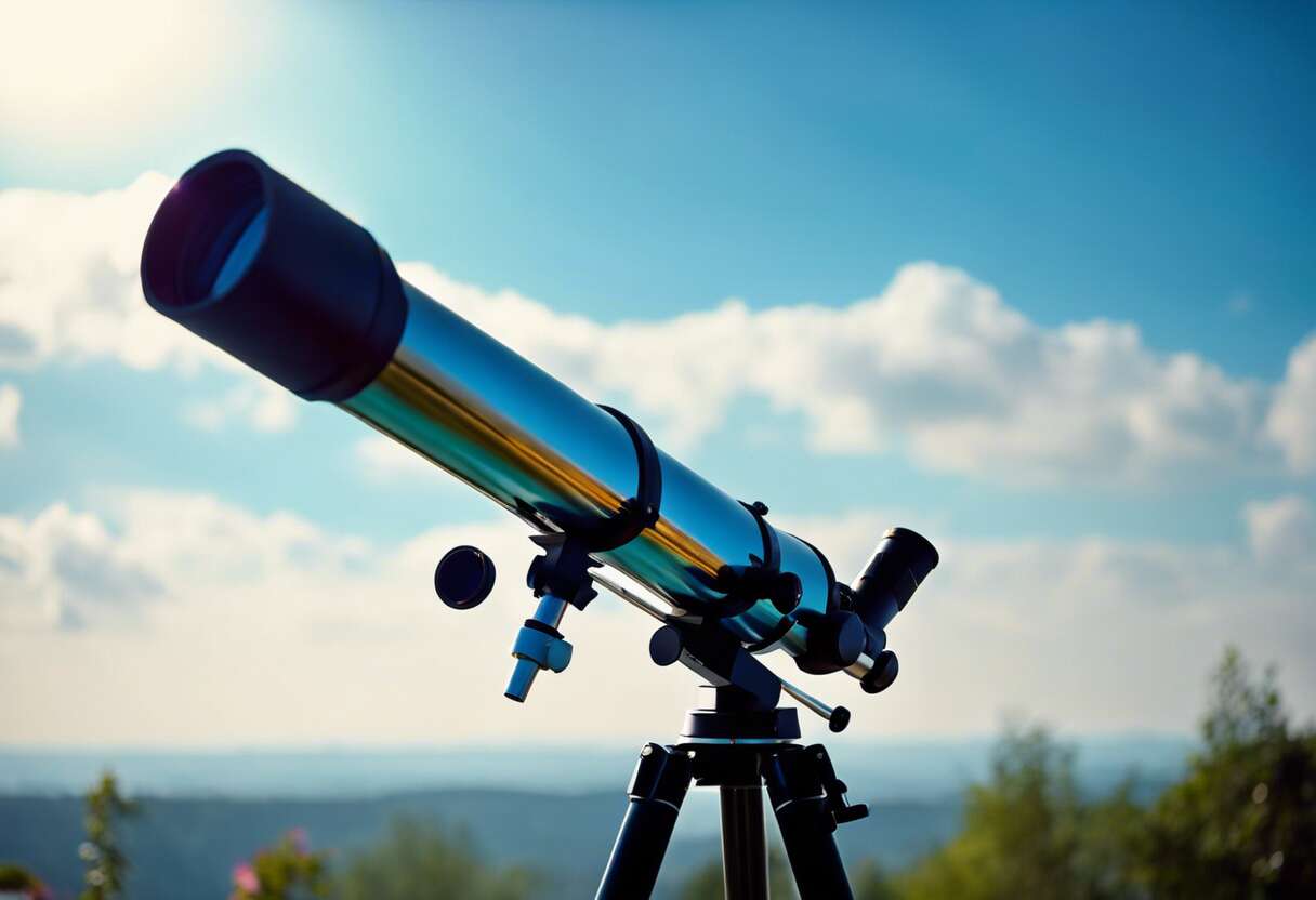 Observer le ciel à l'aide d'un télescope en plein jour