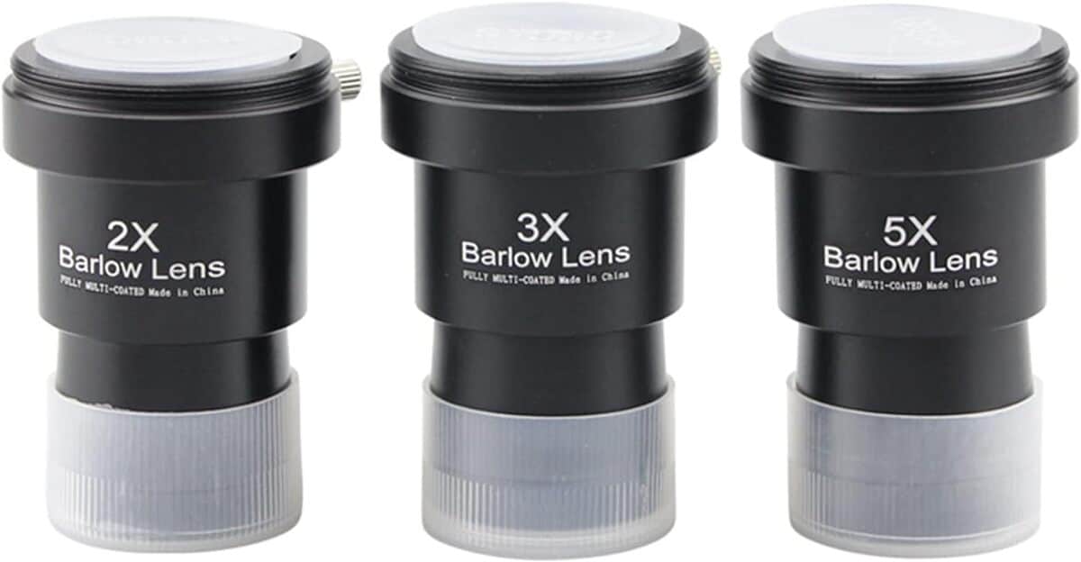 Kit de lentilles Barlow 2X-3X-5X: performance et Qualité Optique