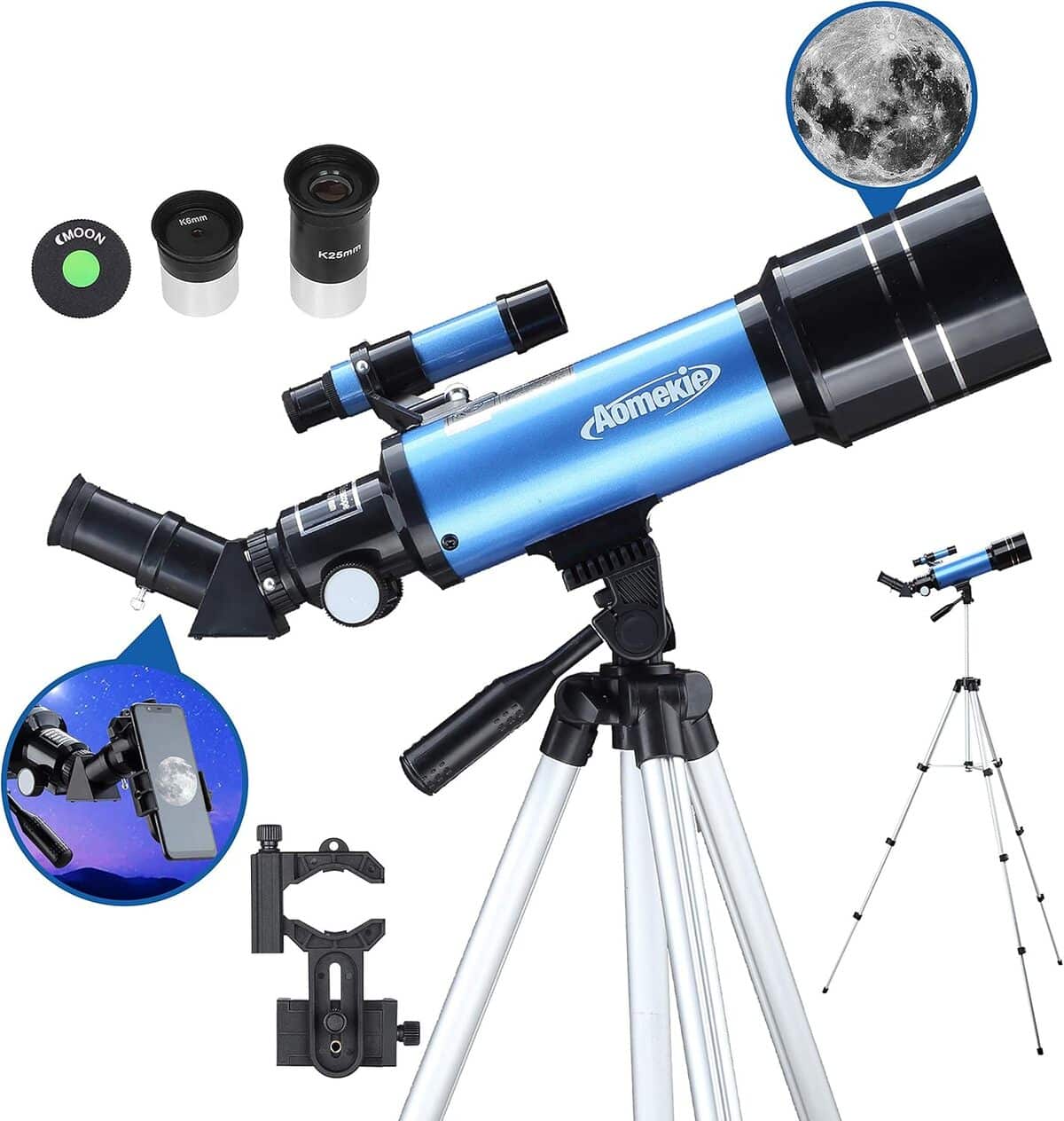 Observation céleste : évaluation du Télescope Aomekie 400/70mm