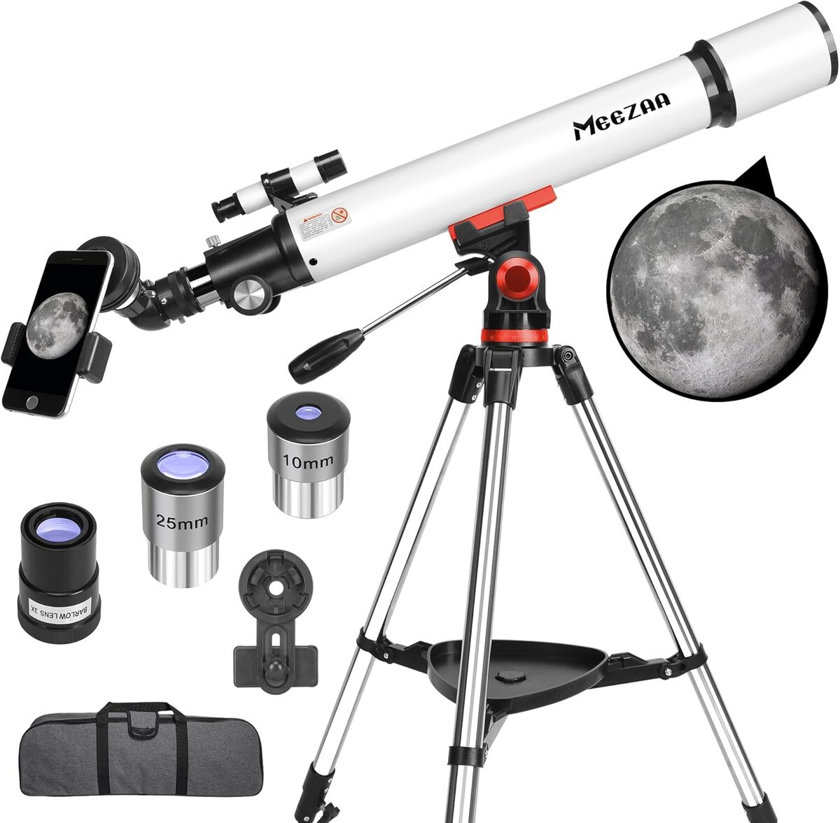 Test du télescope MEEZAA 70/700mm : puissance et accessibilité