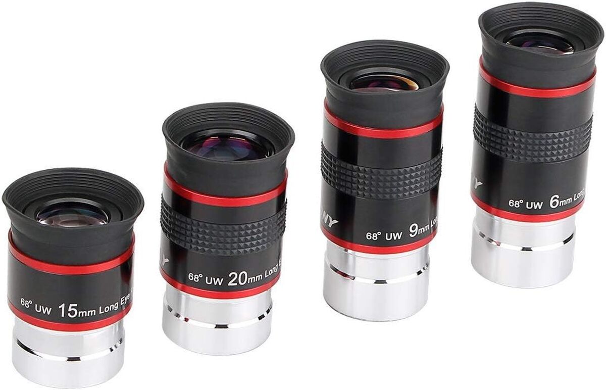 Test Kit Oculaire Svbony : clarté en 68° pour l'Astronomie