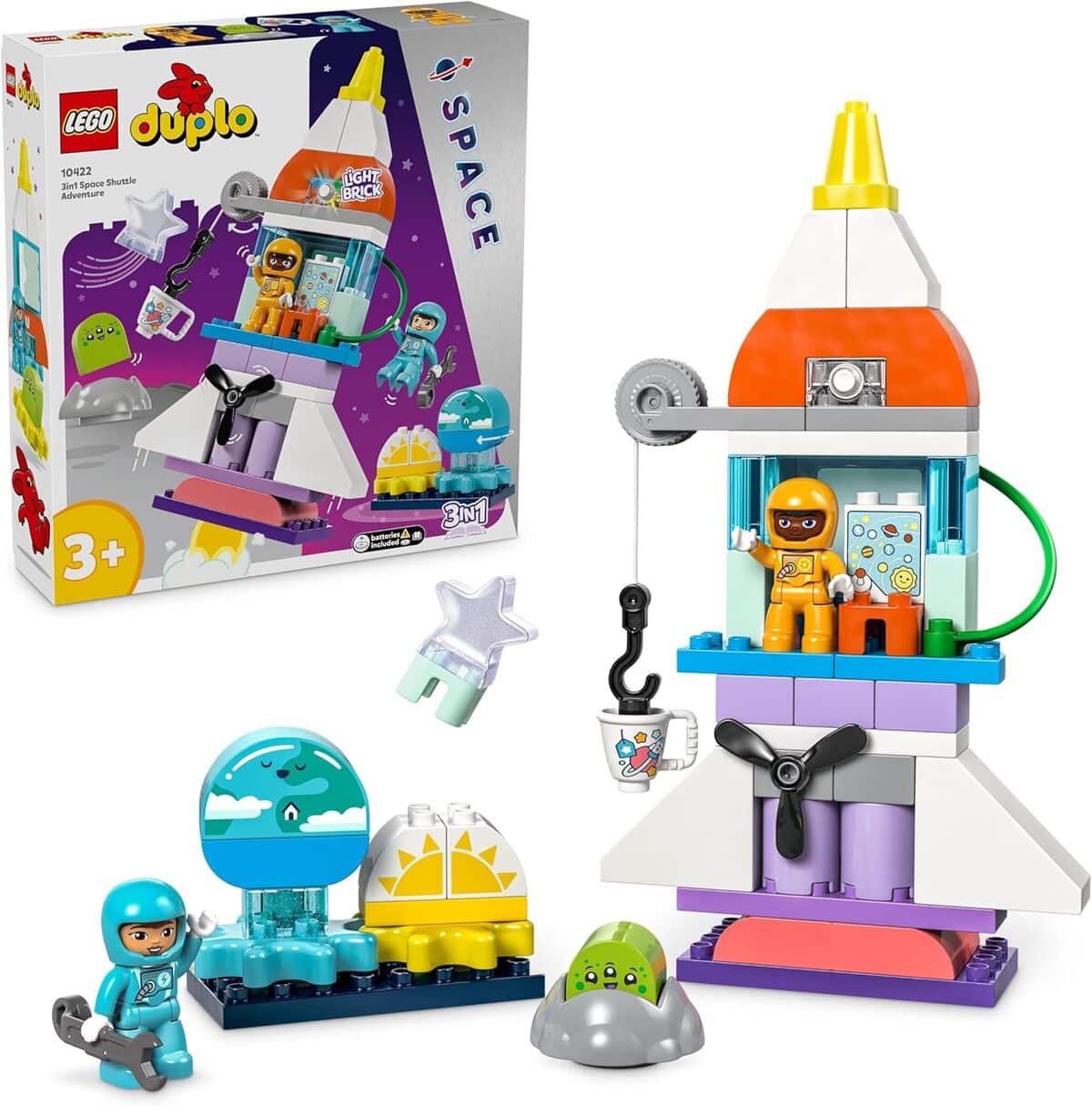 LEGO Duplo : aventure Spatiale 3-en-1, jeu Éducatif dès 3 Ans