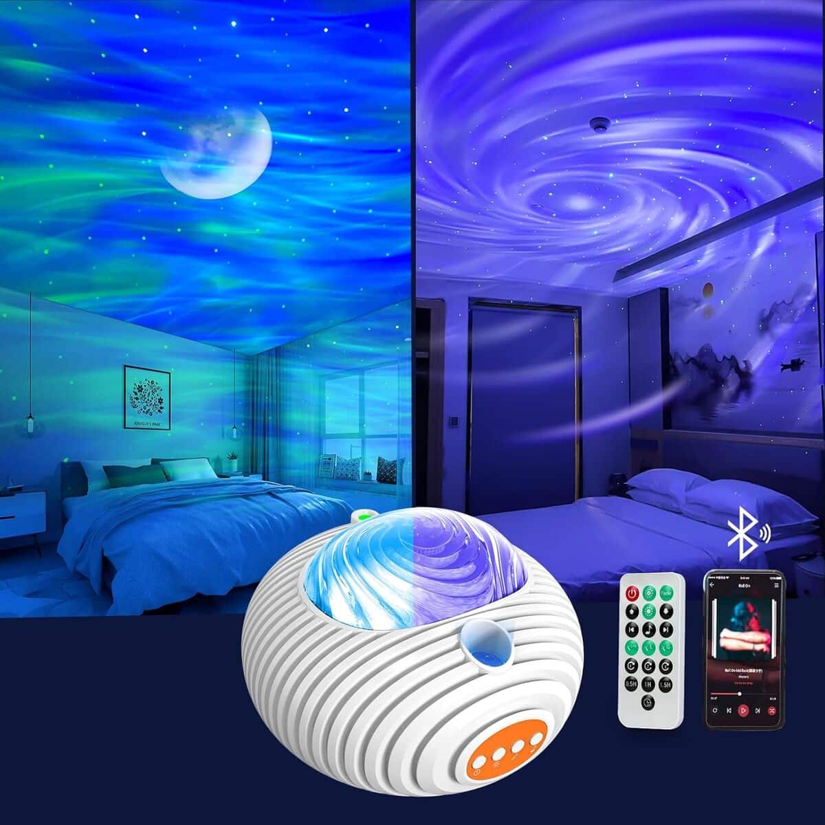 Test du Jirmerp : projecteur Galaxie & Étoiles avec Bluetooth