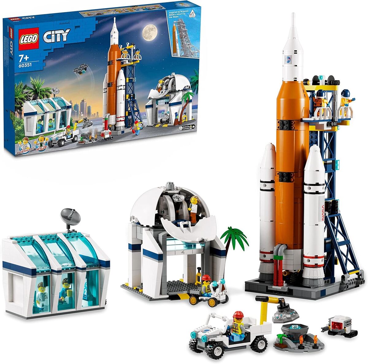 Test LEGO City 60351 : base de Lancement et Rover Spatial avec Minifigures