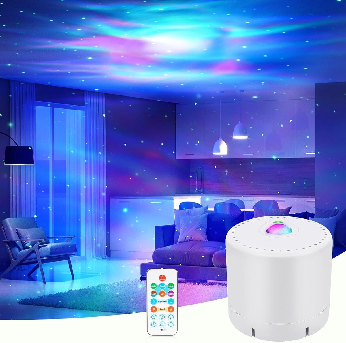 Test Projecteur Galaxie : veilleuse Ciel Étoilé avec Télécommande