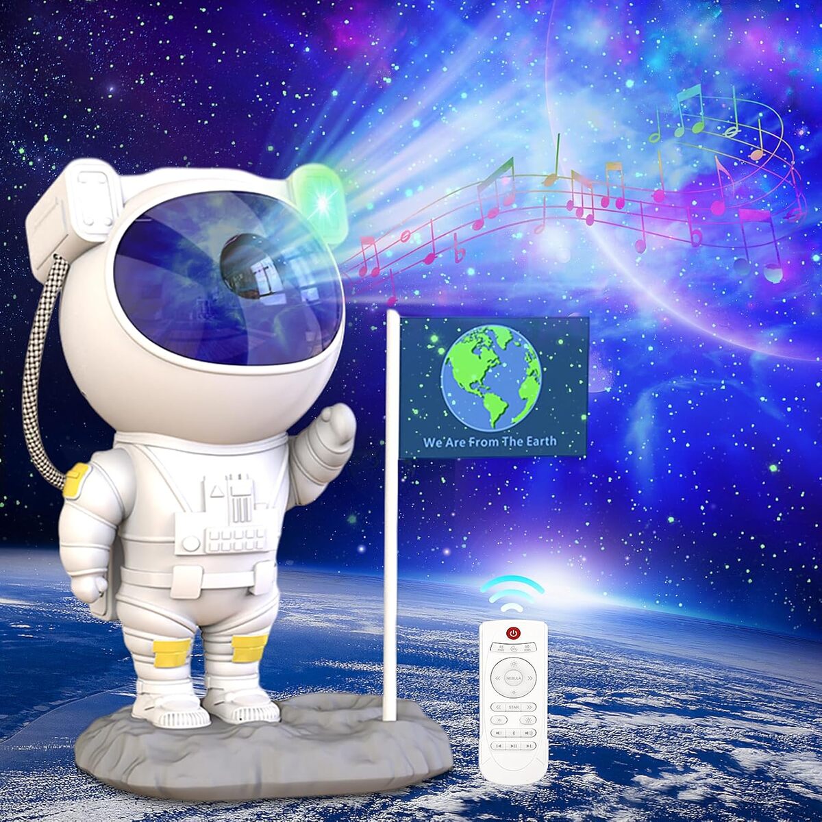 Test : astronaute Projecteur Ciel Étoilé, veilleuse Enfant Bluetooth