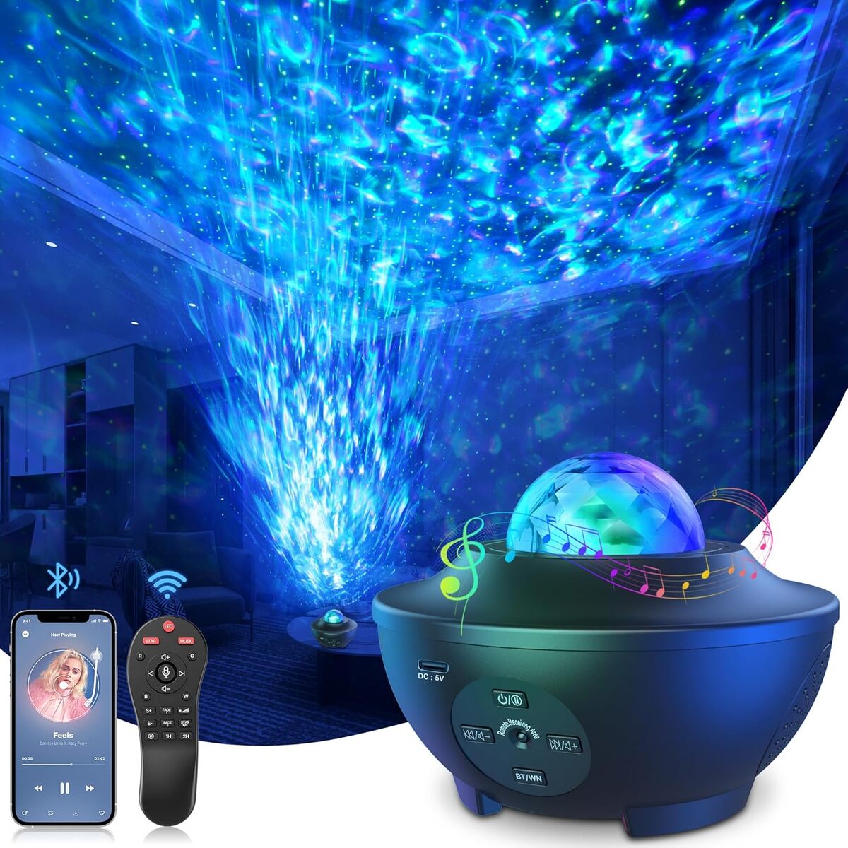 Test : projecteur ciel étoilé Veilleuse Bluetooth