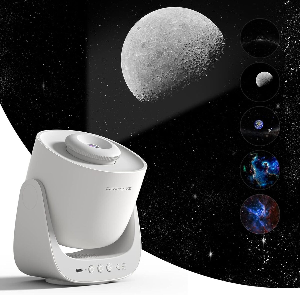 Test du projecteur galaxie astronaute pour un ciel nocturne enchanteur