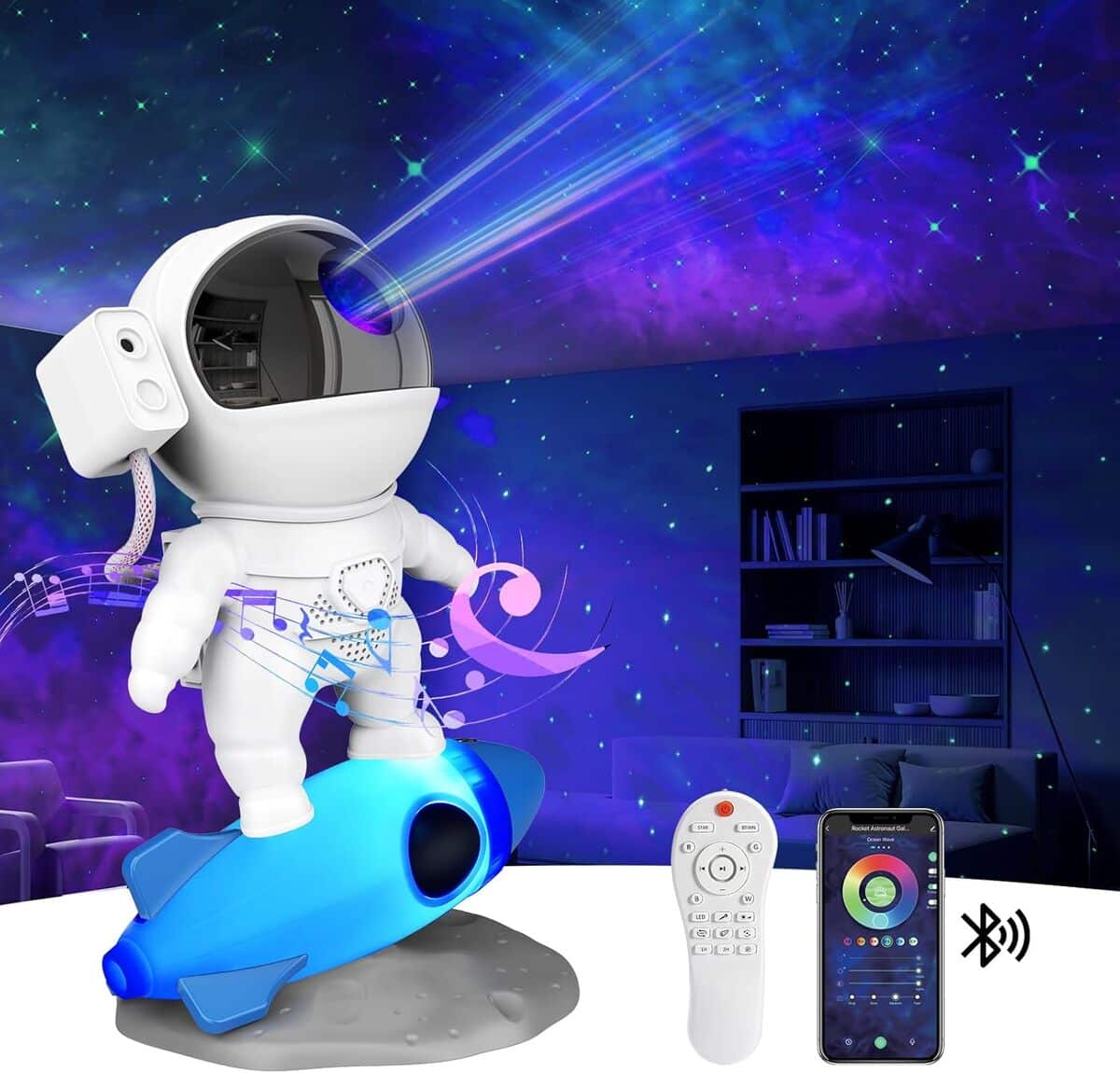 Test du projecteur Astronaute : plongez dans une galaxie étoilée