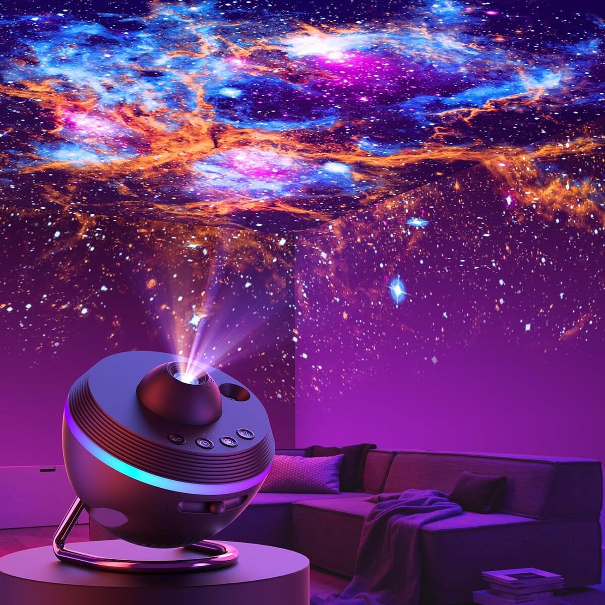 Test du projecteur ciel étoilé Lithomy : galaxie à domicile