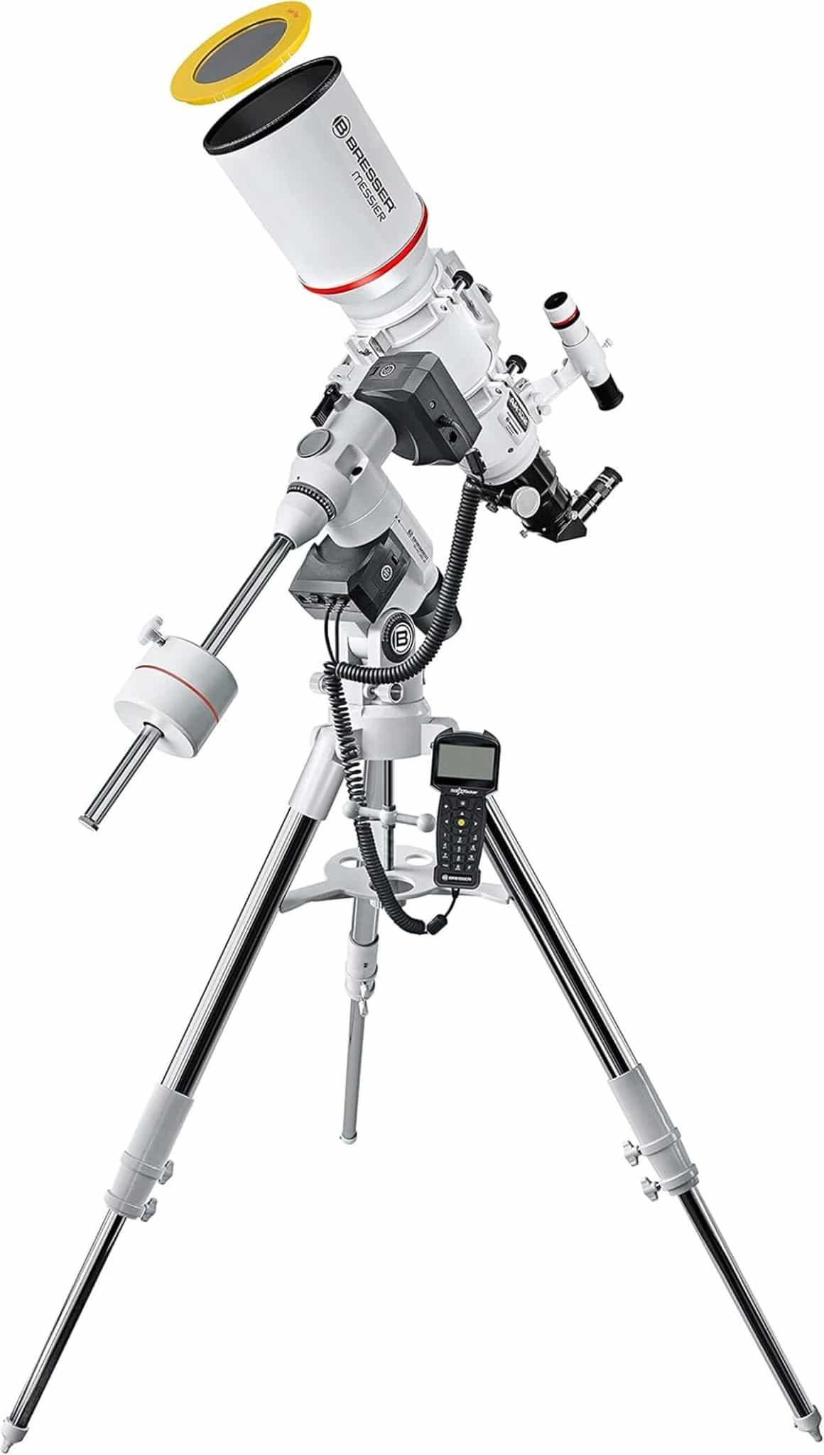 Test du télescope Bresser Messier AR-102s/600 EXOS-2 EQ-5 Goto Blanc