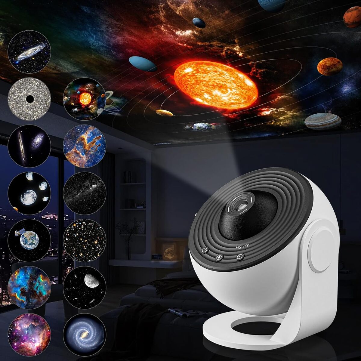 Test du projecteur étoilé AGSTMG : une galaxie au plafond