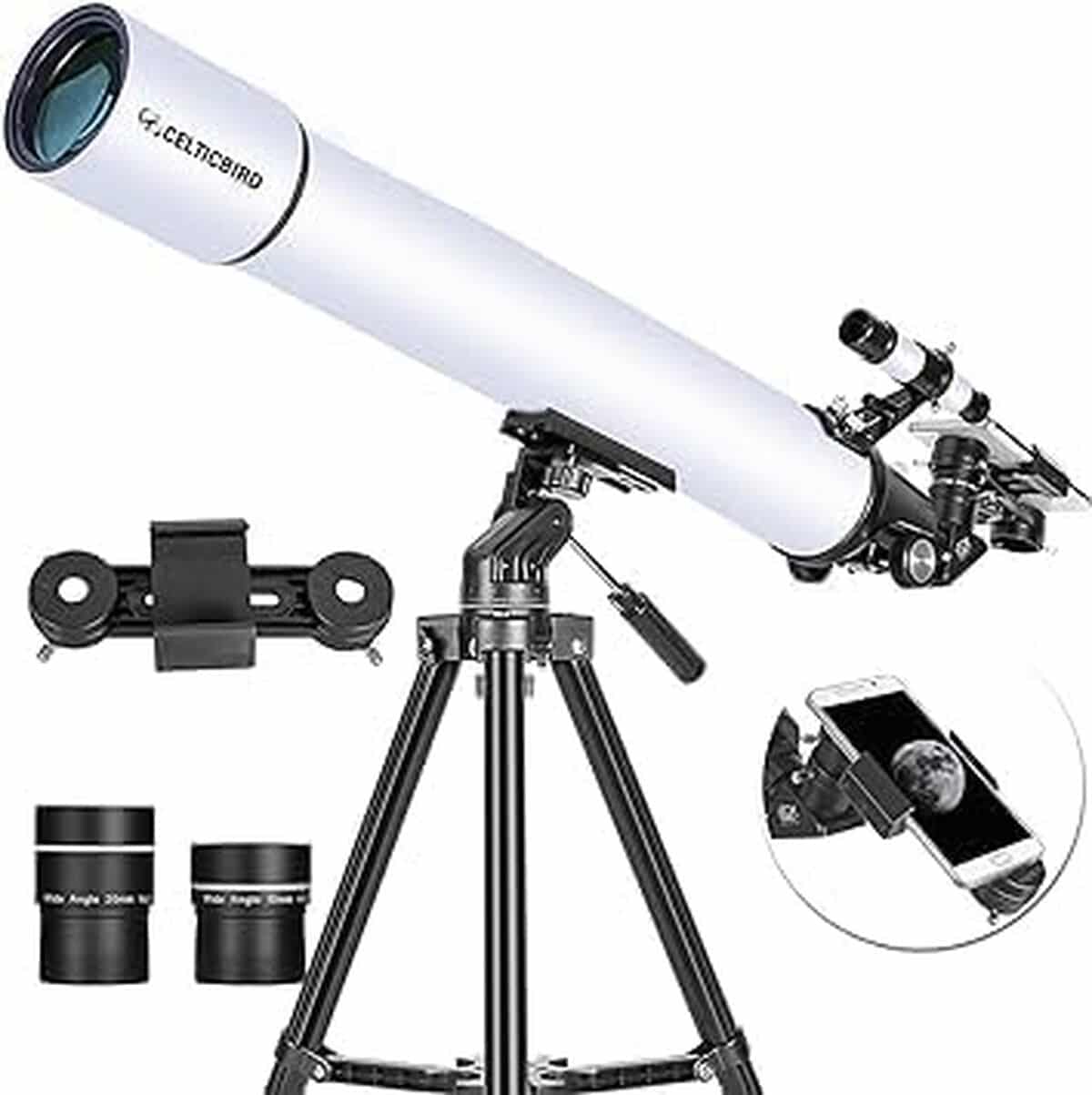 Test : télescope Celticbird 80mm pour adultes et débutants en astronomie