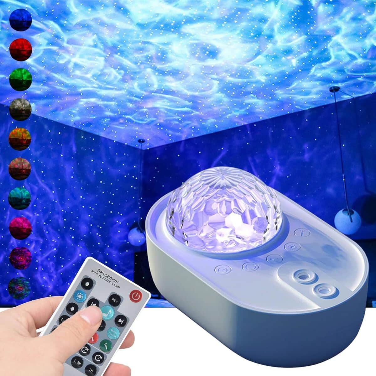 Test de la veilleuse SYH&AQYE : ciel étoilé et ondes océaniques en couleurs