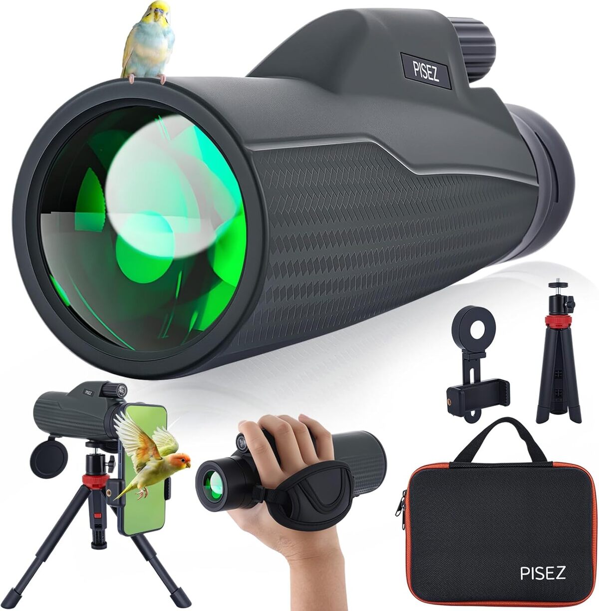 Test du télescope monoculaire PISEZ 12 x 56 : haute puissance et polyvalence