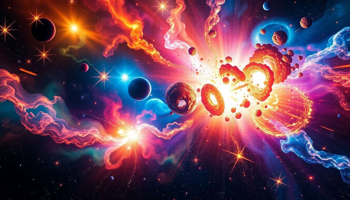 Explosion cosmique : l'univers en ébullition