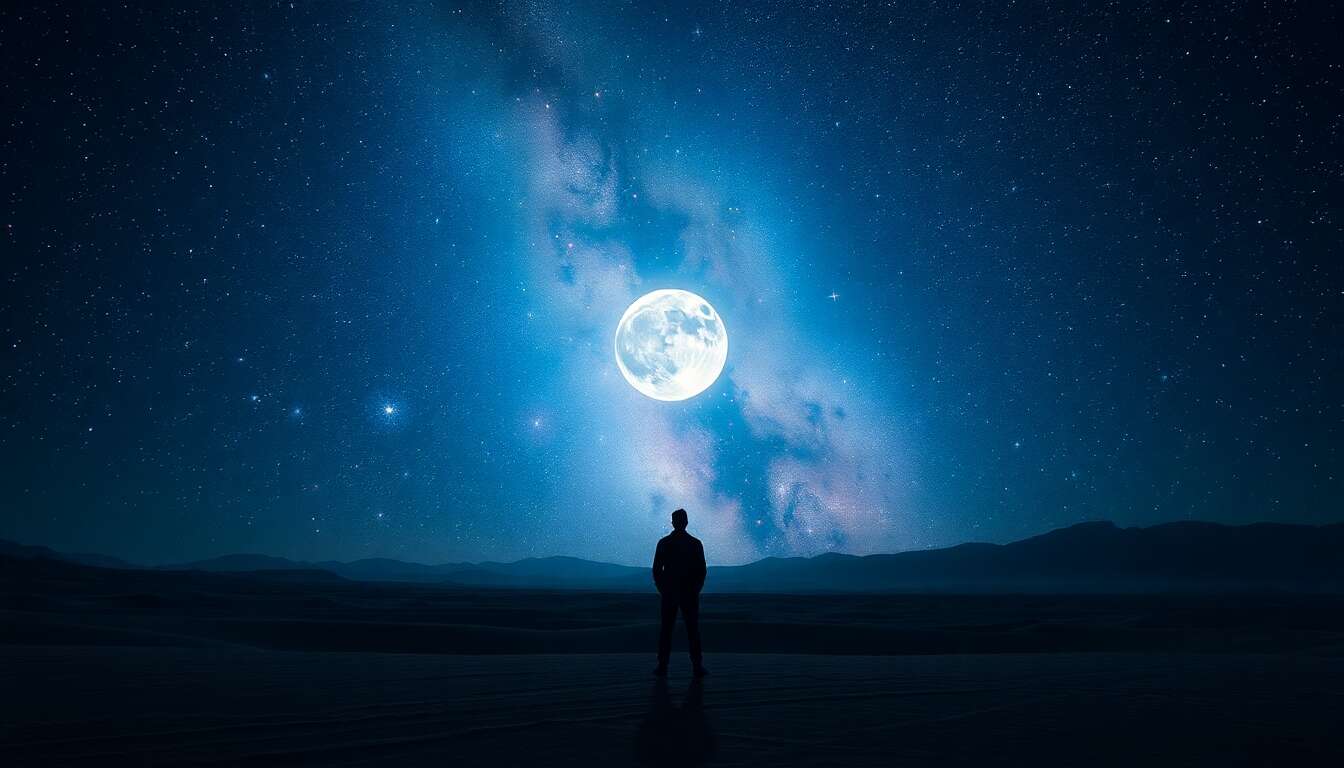 Se sentir petit face &agrave; l'immensit&eacute; cosmique