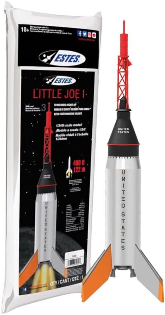 Test de la maquette Estes Rockets Little Joe I : marron/A