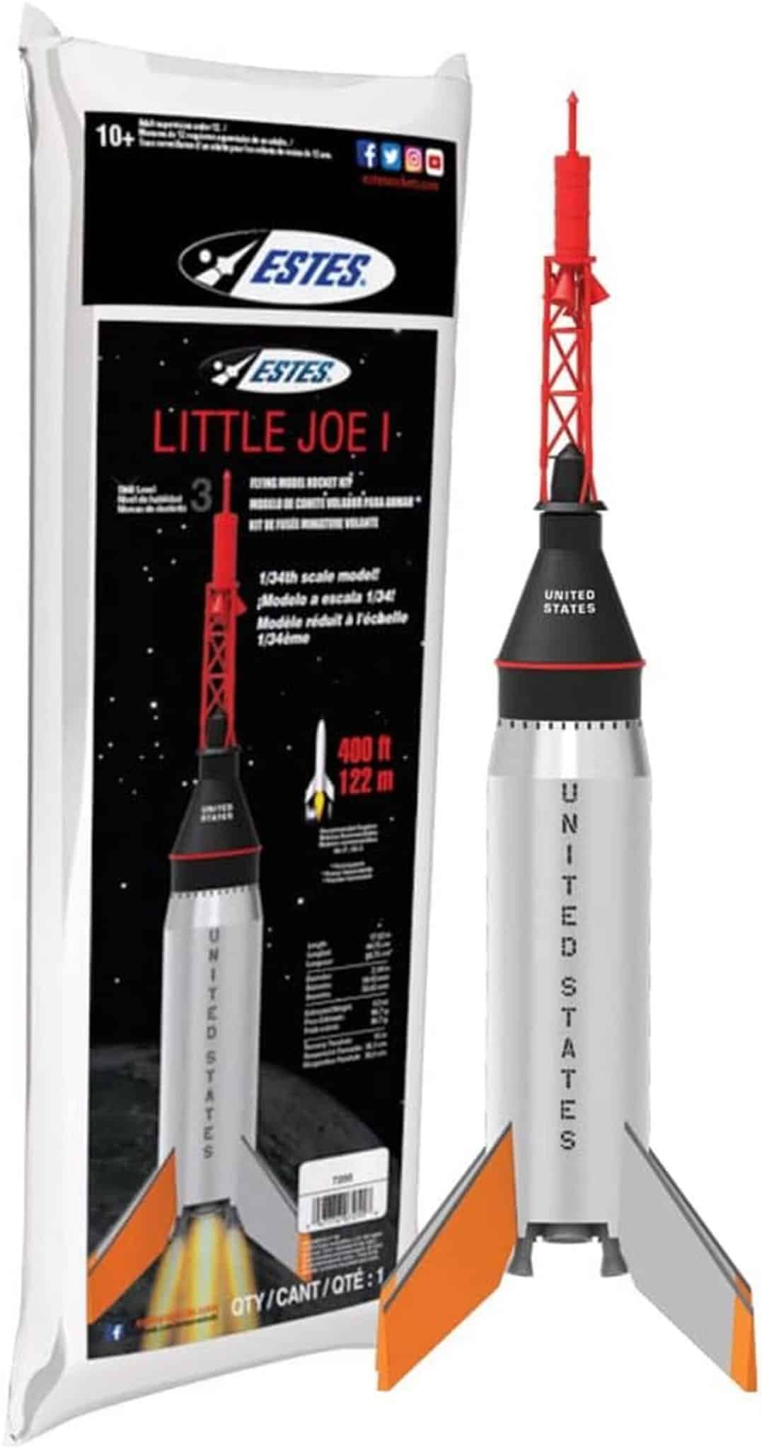Test de la maquette Estes Rockets Little Joe I : marron/A