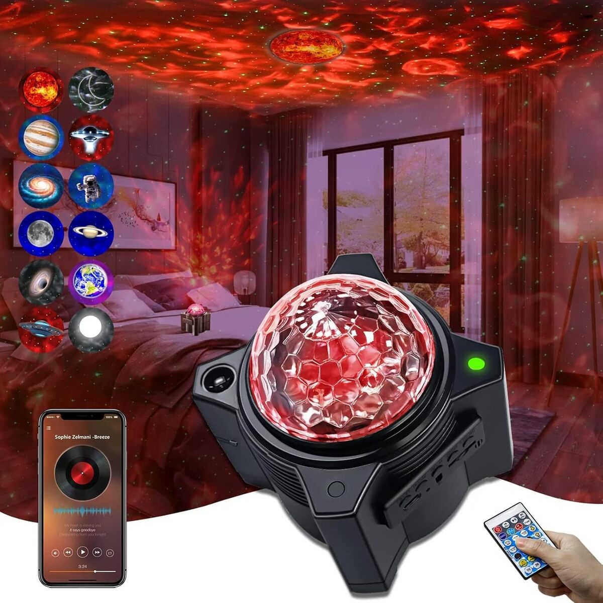 Test lampe projecteur LTLWSH : étoiles et planètes à portée de main