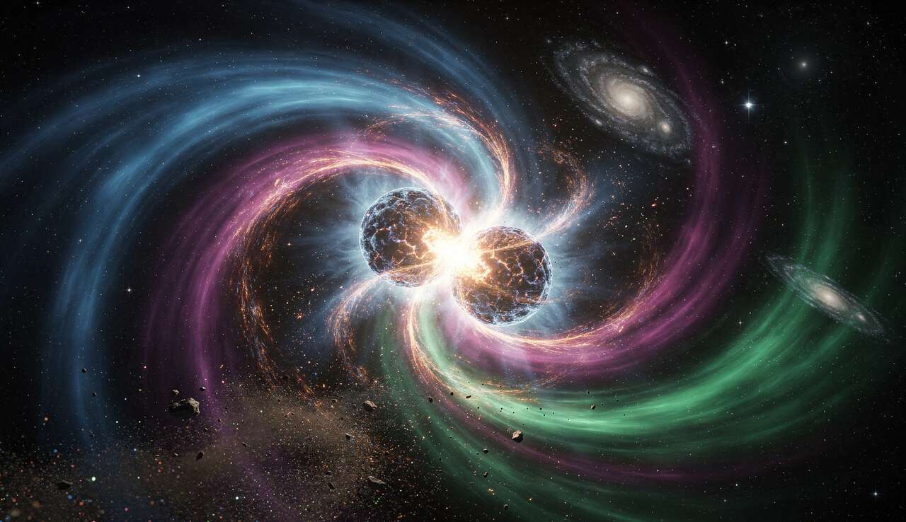 Collision d'étoiles à neutrons : les secrets des kilonovae