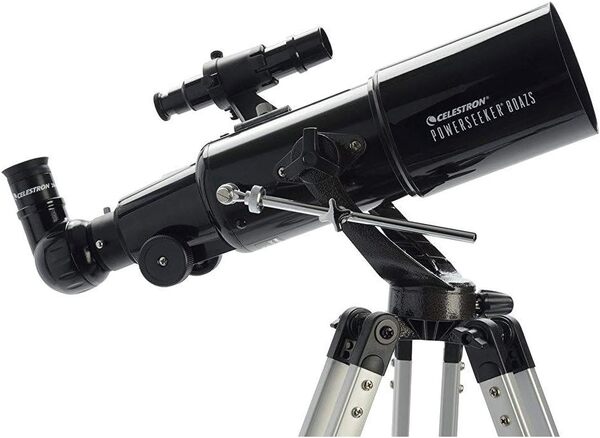 Celestron 21087 PowerSeeker 80AZS Refractor Telescope, Black