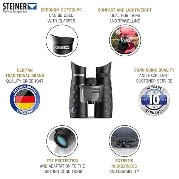 Explorez notre analyse détaillée des jumelles Steiner BluHorizons 10x42. Profitez d'un aperçu des performances exceptionnelles de cette optique allemande haut de gamme.