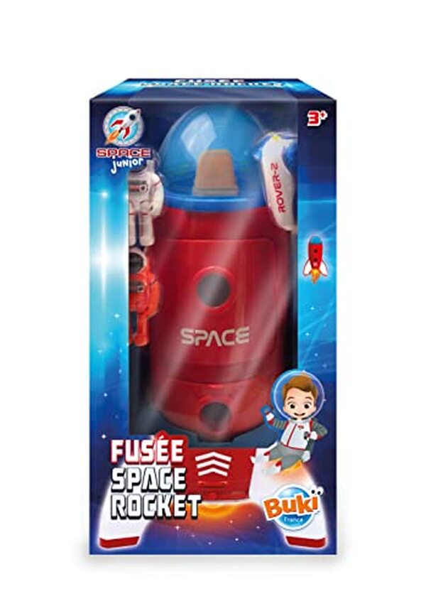 Explorez les caractéristiques de la fusée Buki 63114: 42 cm de hauteur, 25 cm de diamètre pour une expérience de vol inoubliable