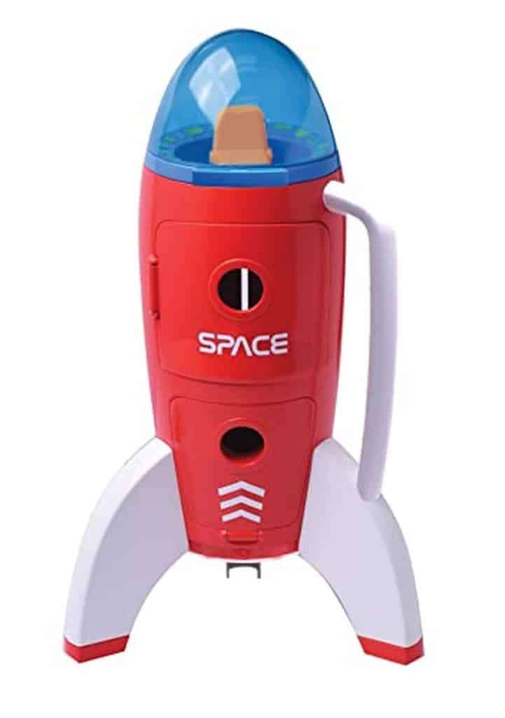 Test de la fusée Buki 63114 : 42 cm de haut, 25 cm de diamètre