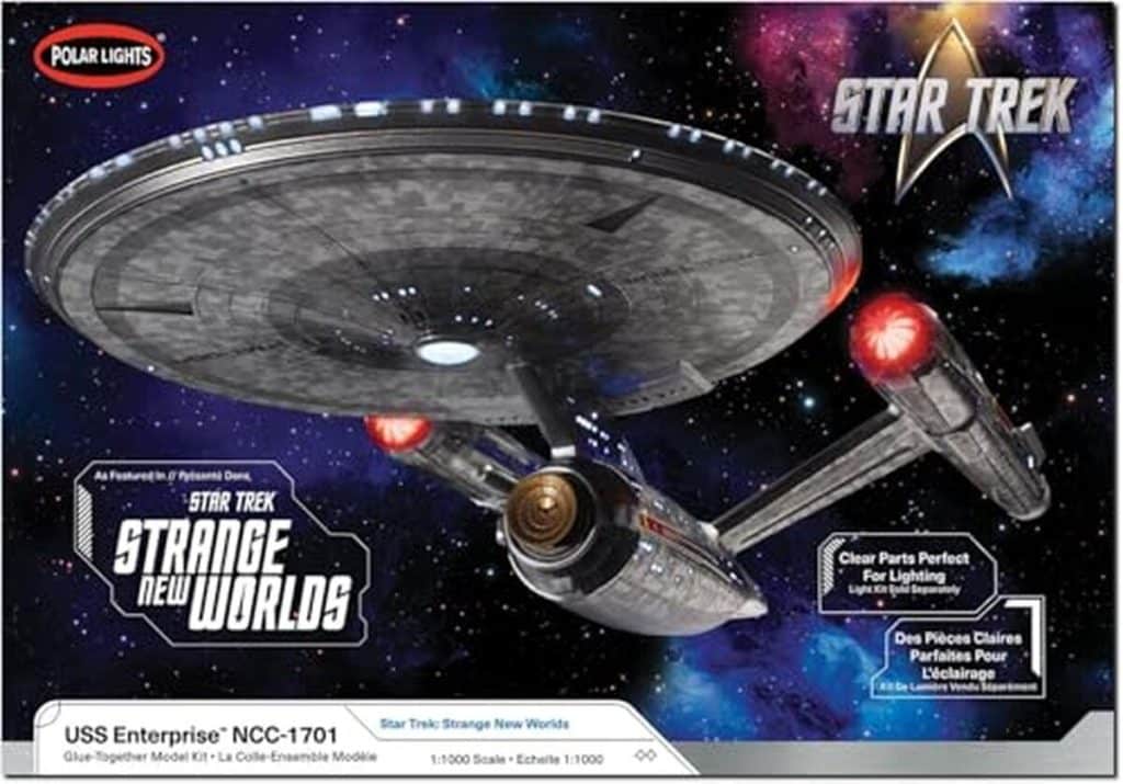 Test de la maquette U.S.S.  Enterprise 1 : 1000 de Polar Lights