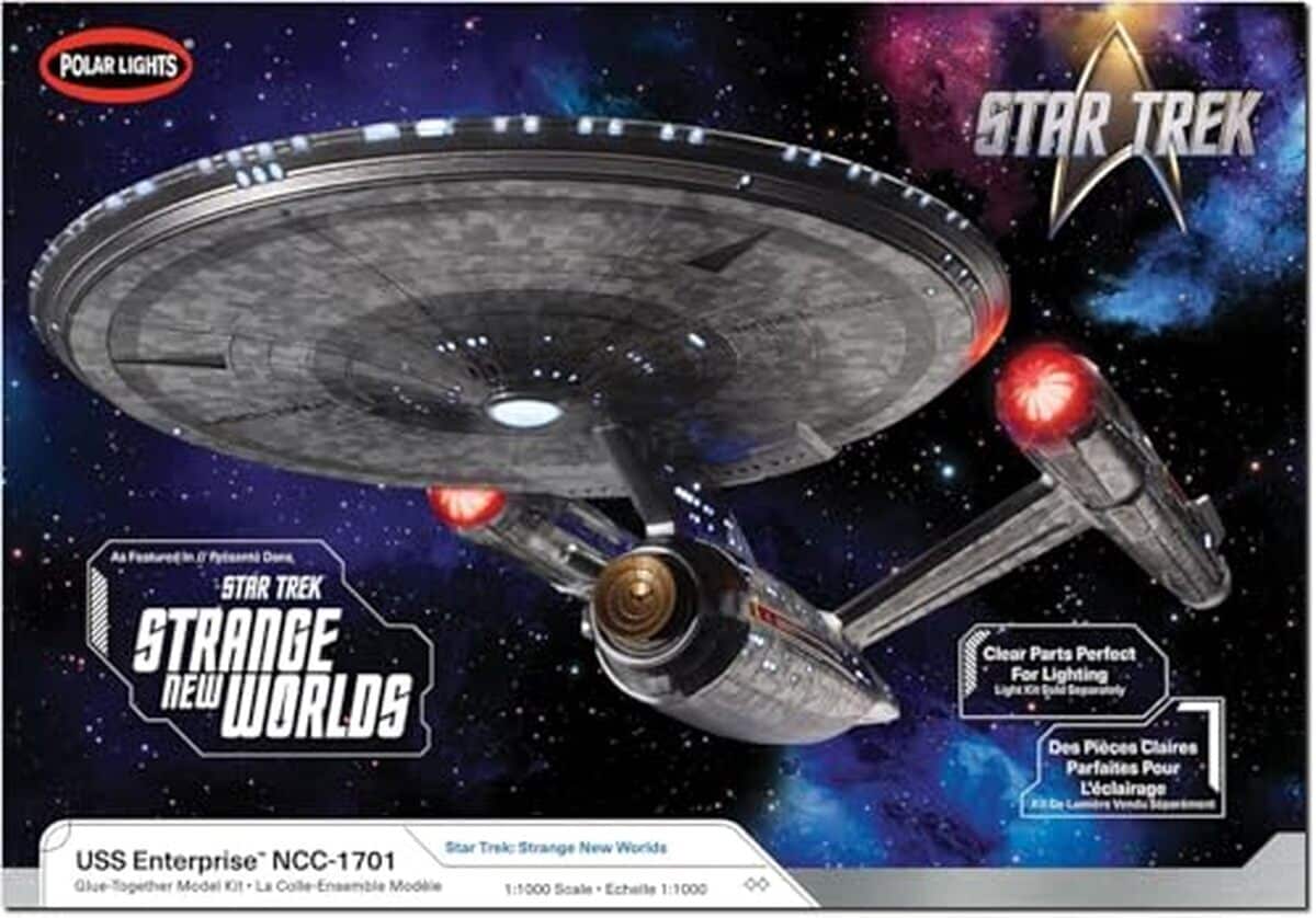 Test de la maquette U.S.S.  Enterprise 1 : 1000 de Polar Lights