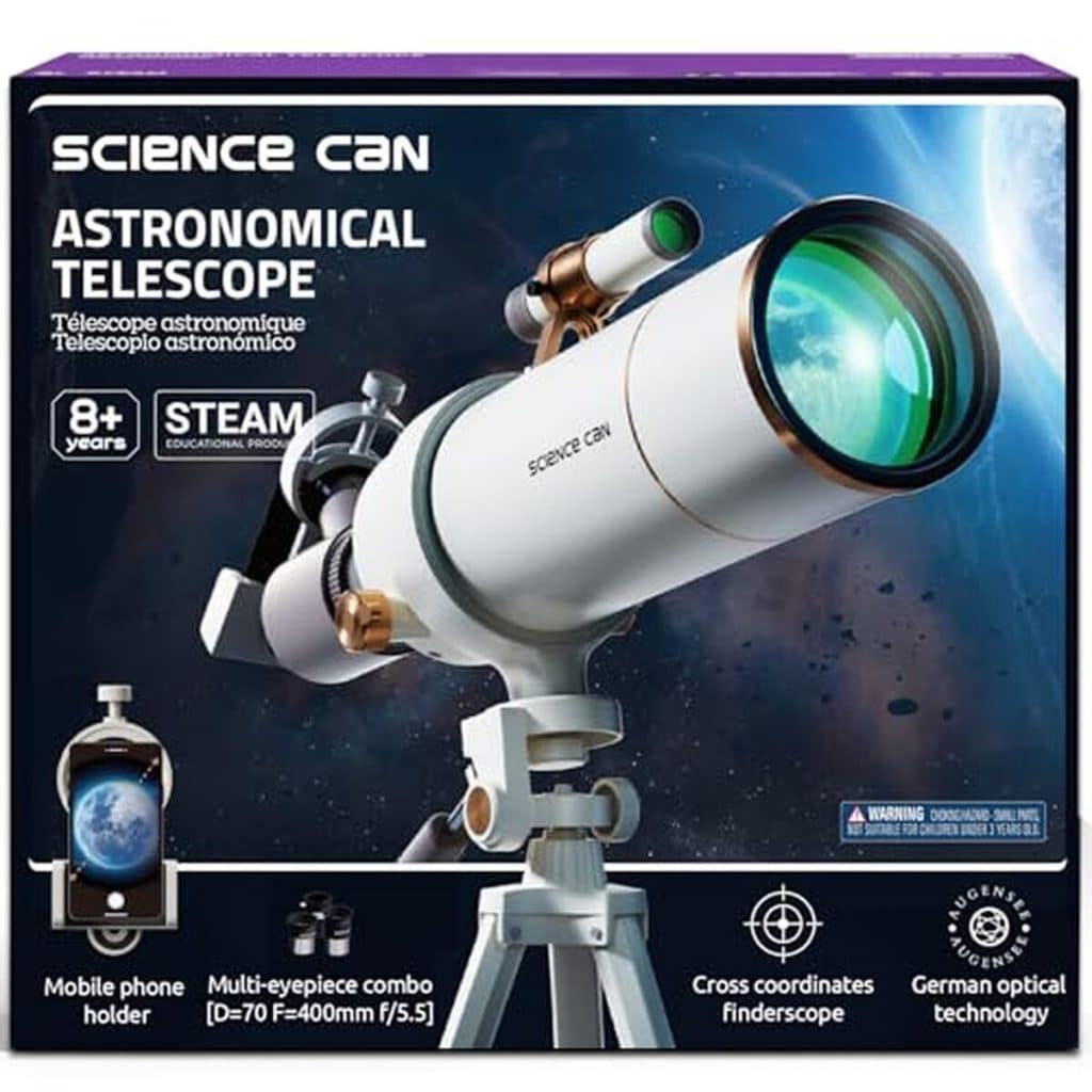 Test du télescope Science Can 70 mm : découverte astronomique pour enfants