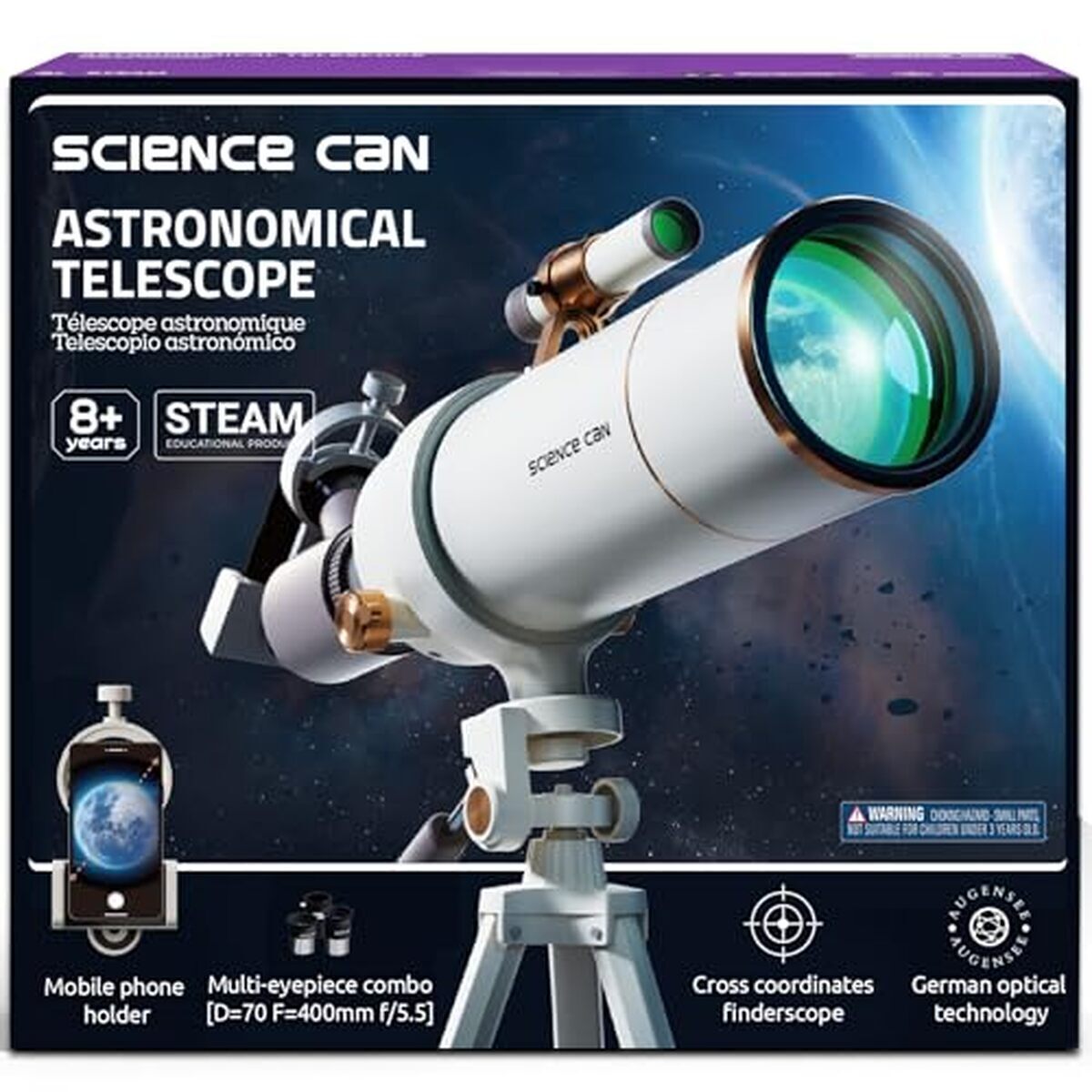 Test du télescope Science Can 70 mm : découverte astronomique pour enfants
